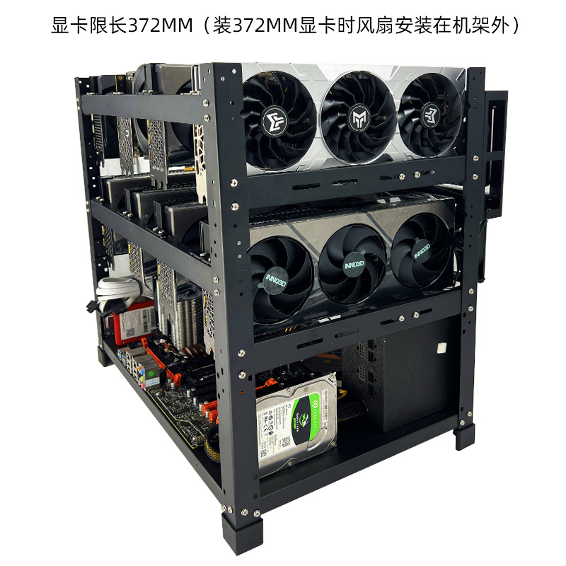 İstiflenebilir Açık Hava GPU R - Gpu Mining Rig Frame 8 Gpu incelemesi ve fiyatı