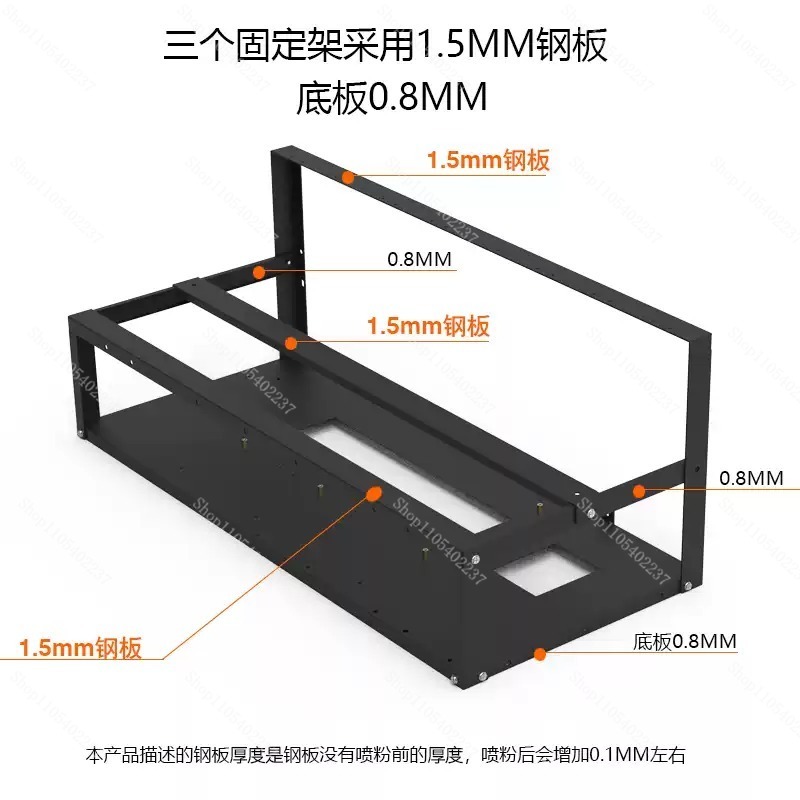 Açık Çerçeveli GPU Madencilik  - Gpu Mining Rig Frame 8 Gpu incelemesi ve fiyatı